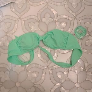 Victoria’s Secret green strapless bikini top